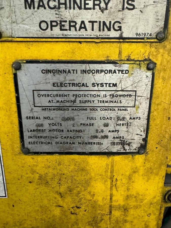 Used 120" CINCINNATI SHEET STACKER CONVEYOR