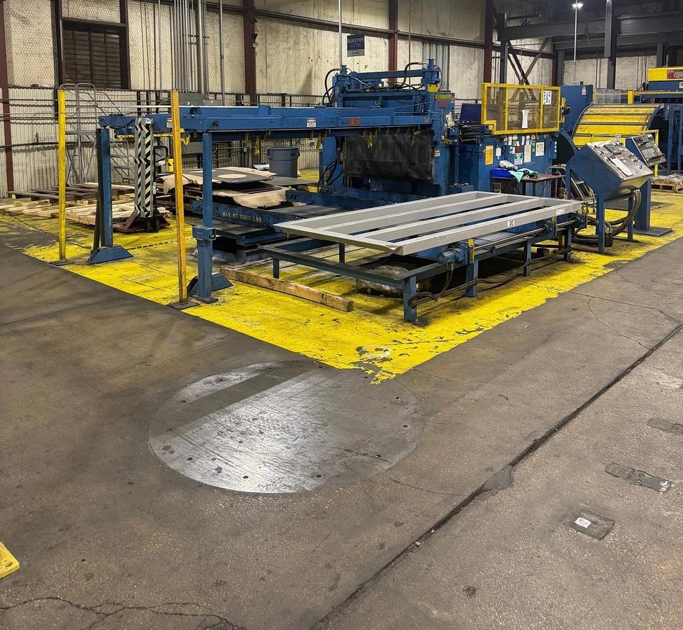 Used 60” x .075” x 50,000 Lb. Red Bud Cut To Length Line