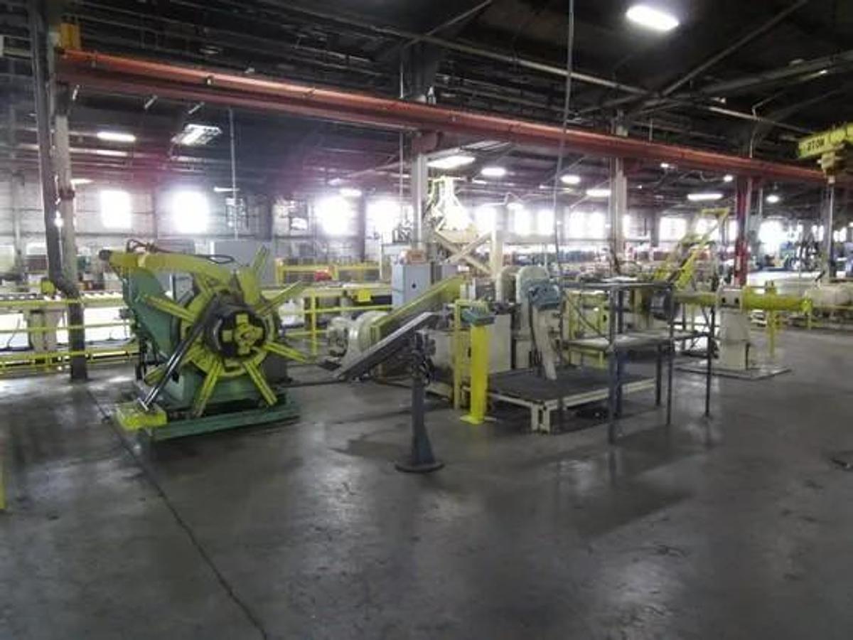 Used 6" WIDE X .040" - .250" COIL TO COIL EDGING LINE