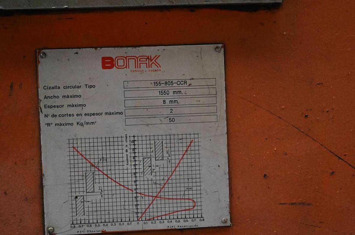 Used 61” Bonak Slitting Line
