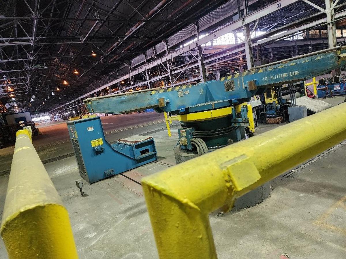 Used 52” x .100” x 35,000 Lb. Stamco Double-Loop Slitting Line