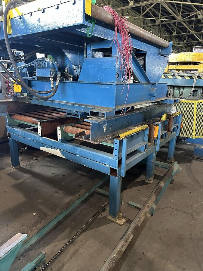 Used 74” Slotted Banding Conveyor