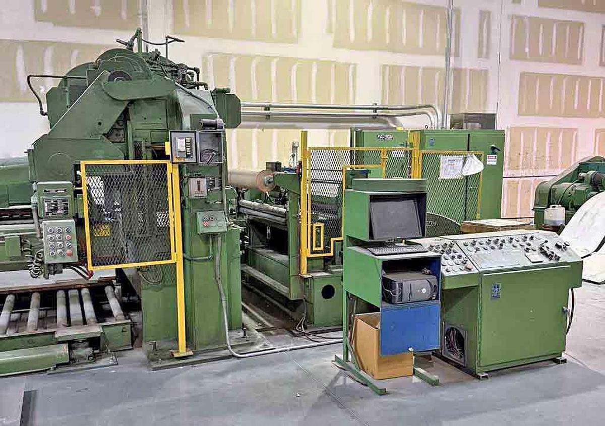Used 60” x 0.135” x 40,000 Lbs Paxson Cut To Length Line