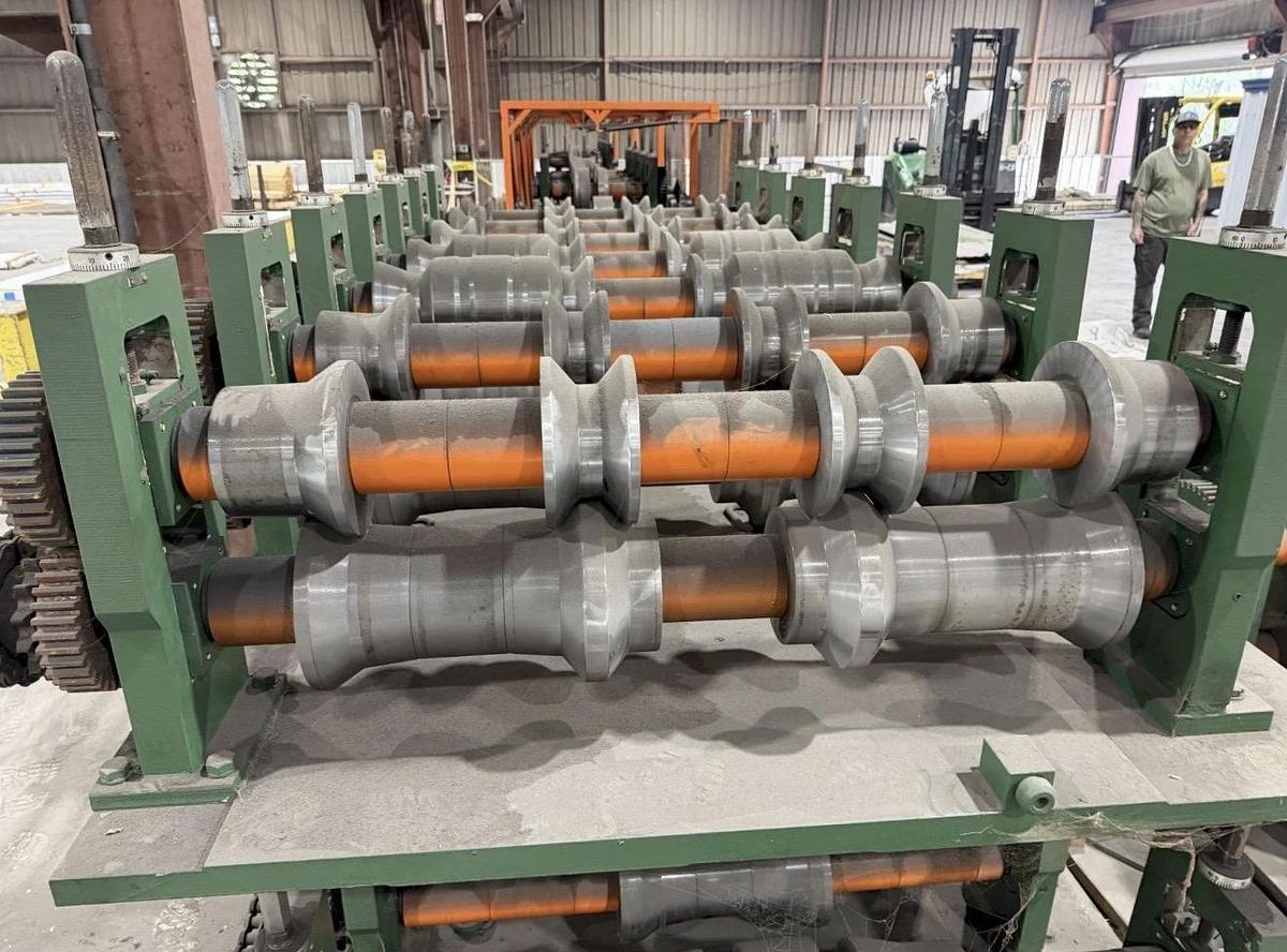 Used 14 Stand x 3" x 44" Bradbury Model 320 Panel Roll Forming Line