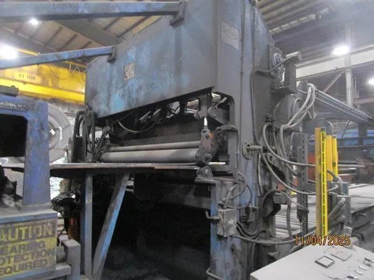 Used 72" x .250" x 80,000 Lb Bradbury Cut-To-Length Line