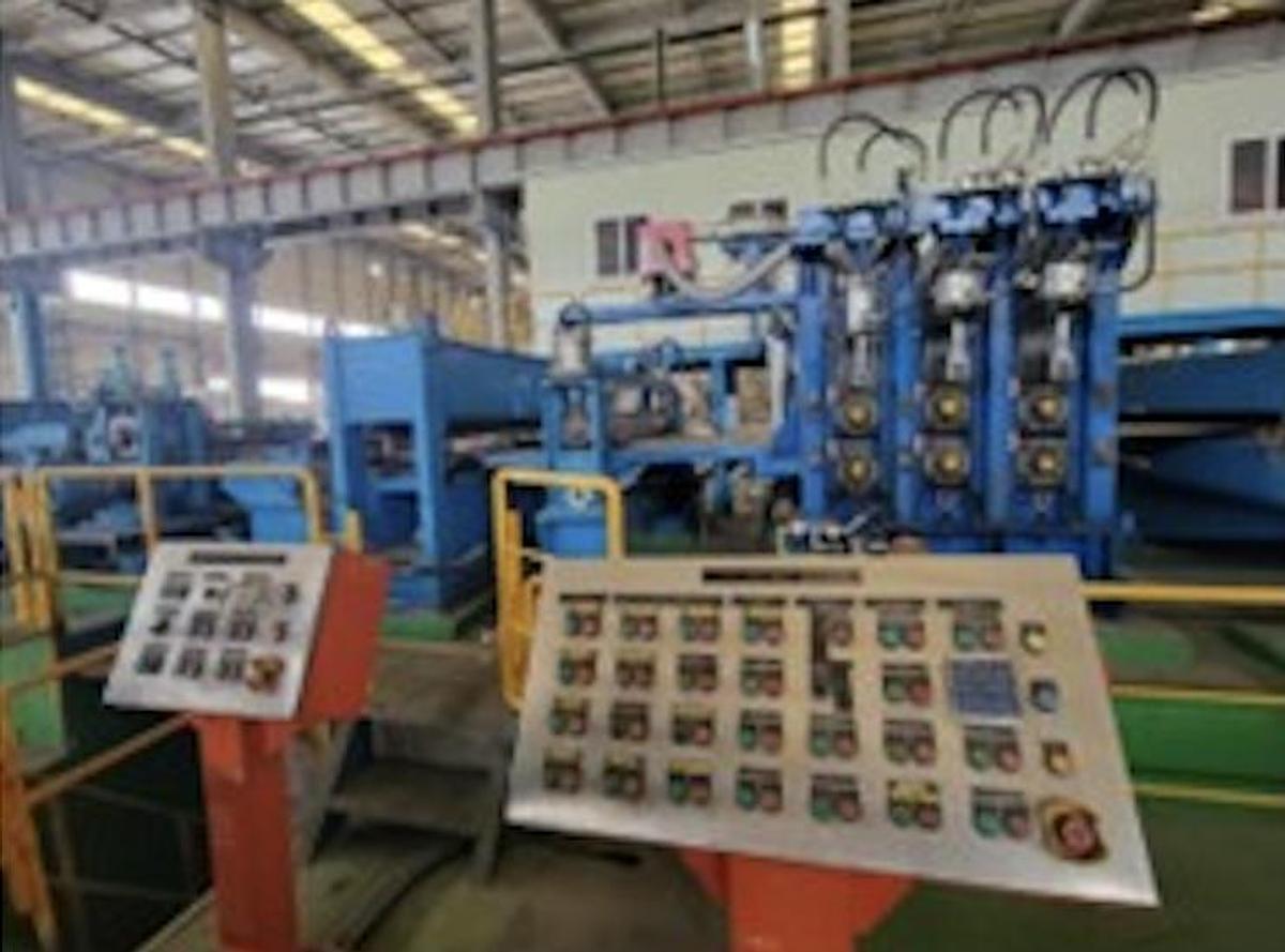 Used 63” x 0.079” x 28,000 Lb Tension Leveling Line