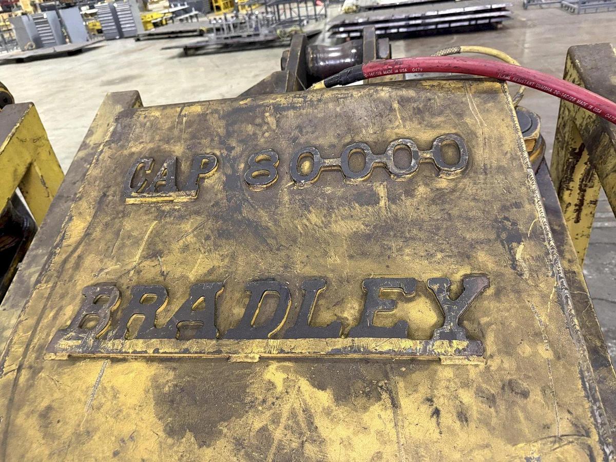 Used 40 Ton Bradley Adjustable Telescoping Coil Lifting Grab Tongs