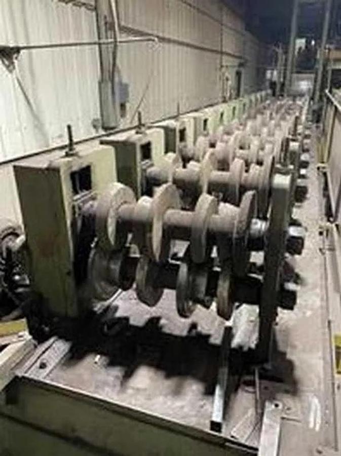 Used 12 Stand x 30” x 3” Bradbury Zee Purlin Rollforming Line