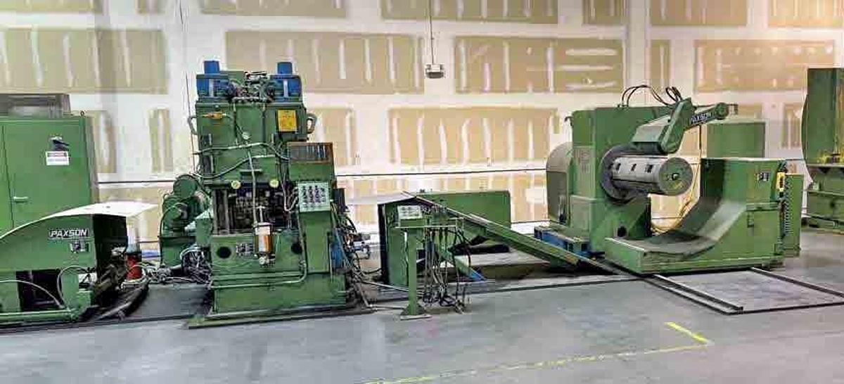 Used 60” x 0.135” x 40,000 Lbs Paxson Cut To Length Line