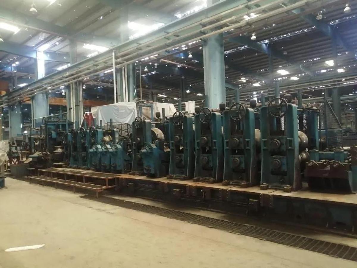 Used 8.5" x .393" OTO Mills Tube Mill Line