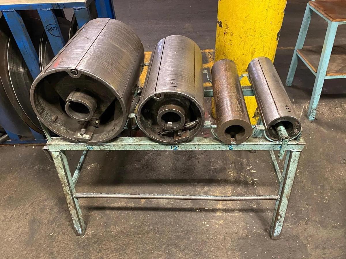 Used 18” x 2.625” Arbors x 6,000# Ruesch Ring Type Slitting Line