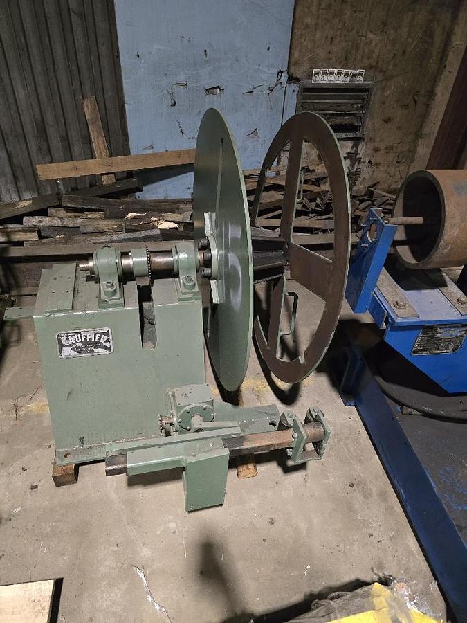 Used 12” Wide Scrap Winder With Oscillation Eye