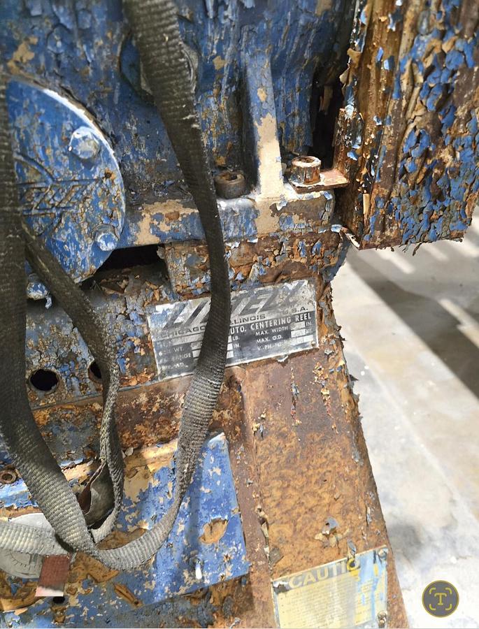 Used 4,000 Lb. x 12" Littell Motorized Single Uncoiler