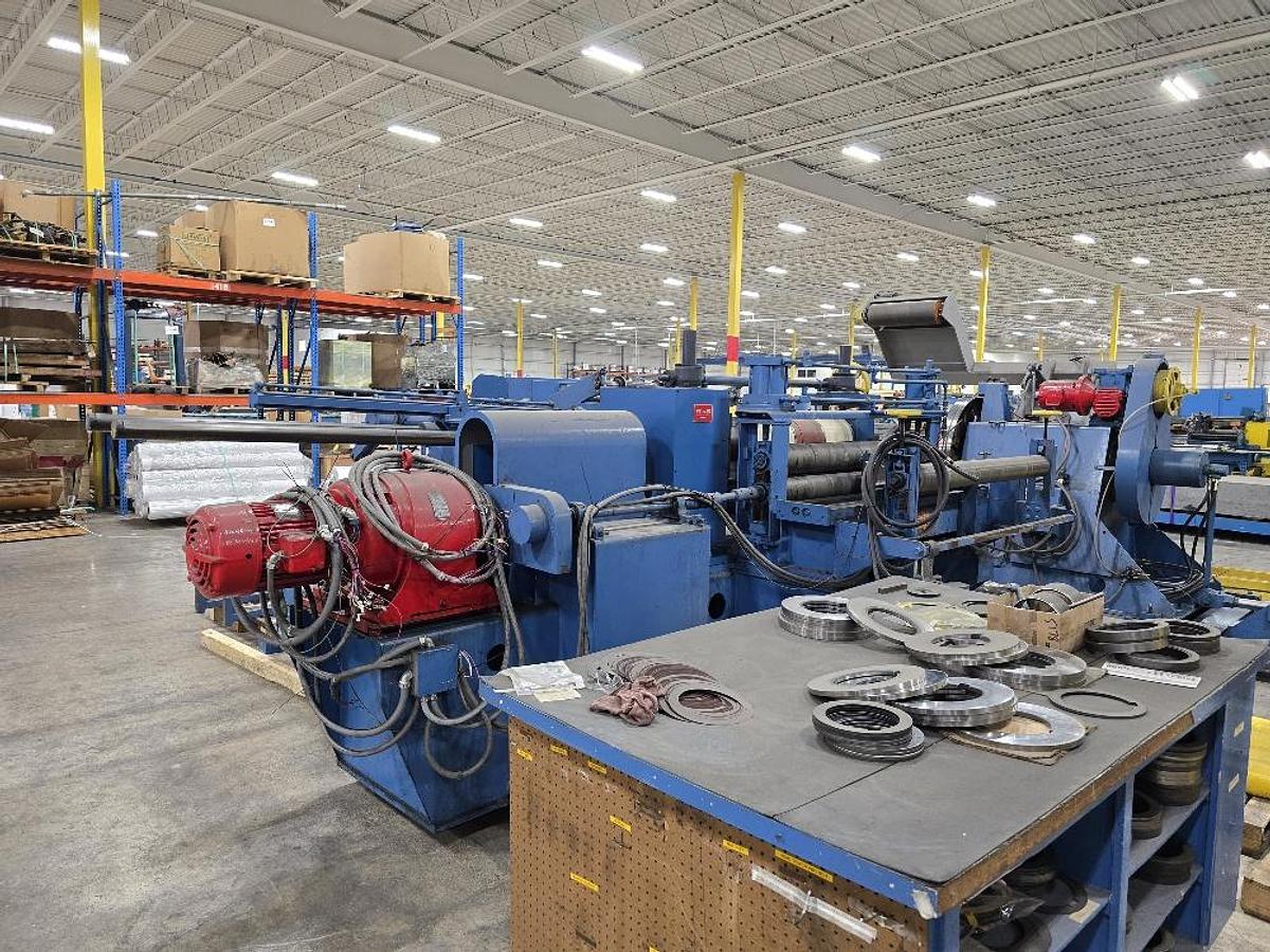Used 30” x .125” x 10,000# Rex Slitting Line