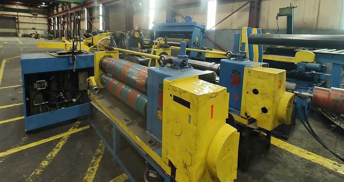 Used 60" x .188" x 40,000 Lb. Loopco Slitting Line