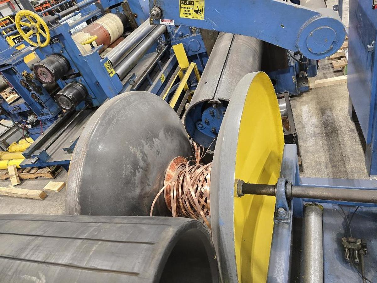 Used 30” x .125” x 10,000# Rex Slitting Line