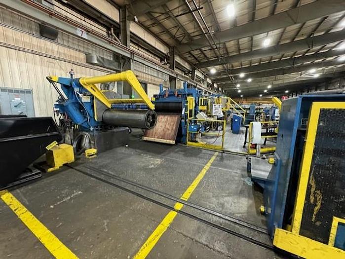 Used 60" x .250" x 50,000lbs Pro Eco Slitting Line