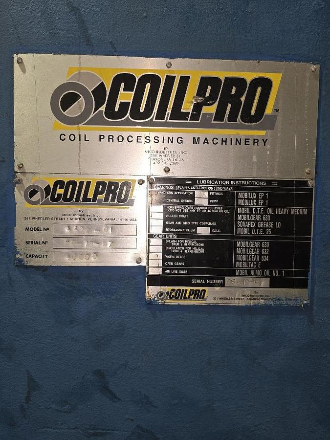 Used 49” x 40,000# Cincinnati Uncoiler