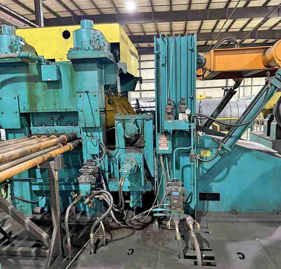 Used 74" x 0.375" x 60,000 Lb Herr Voss Cut To Length Line