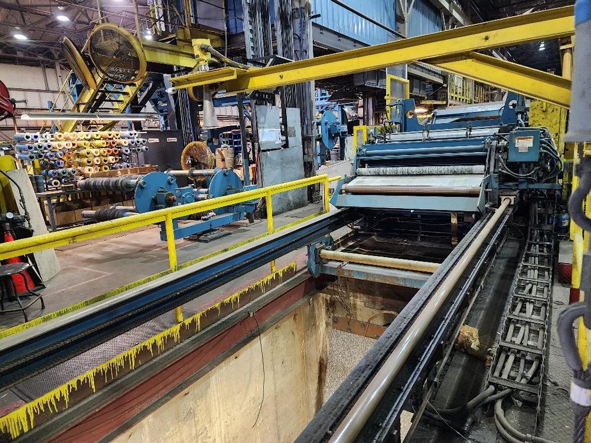 Used 52” x .100” x 35,000 Lb. Stamco Double-Loop Slitting Line