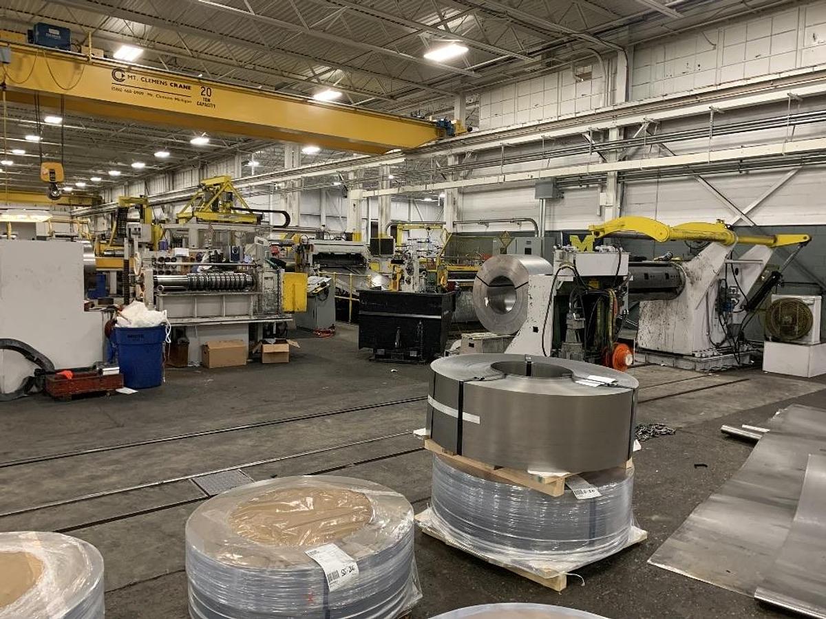 Used 54" x .015 - .125 x 30,000 Lbs. Pro-Eco/Loopco Slitting Line