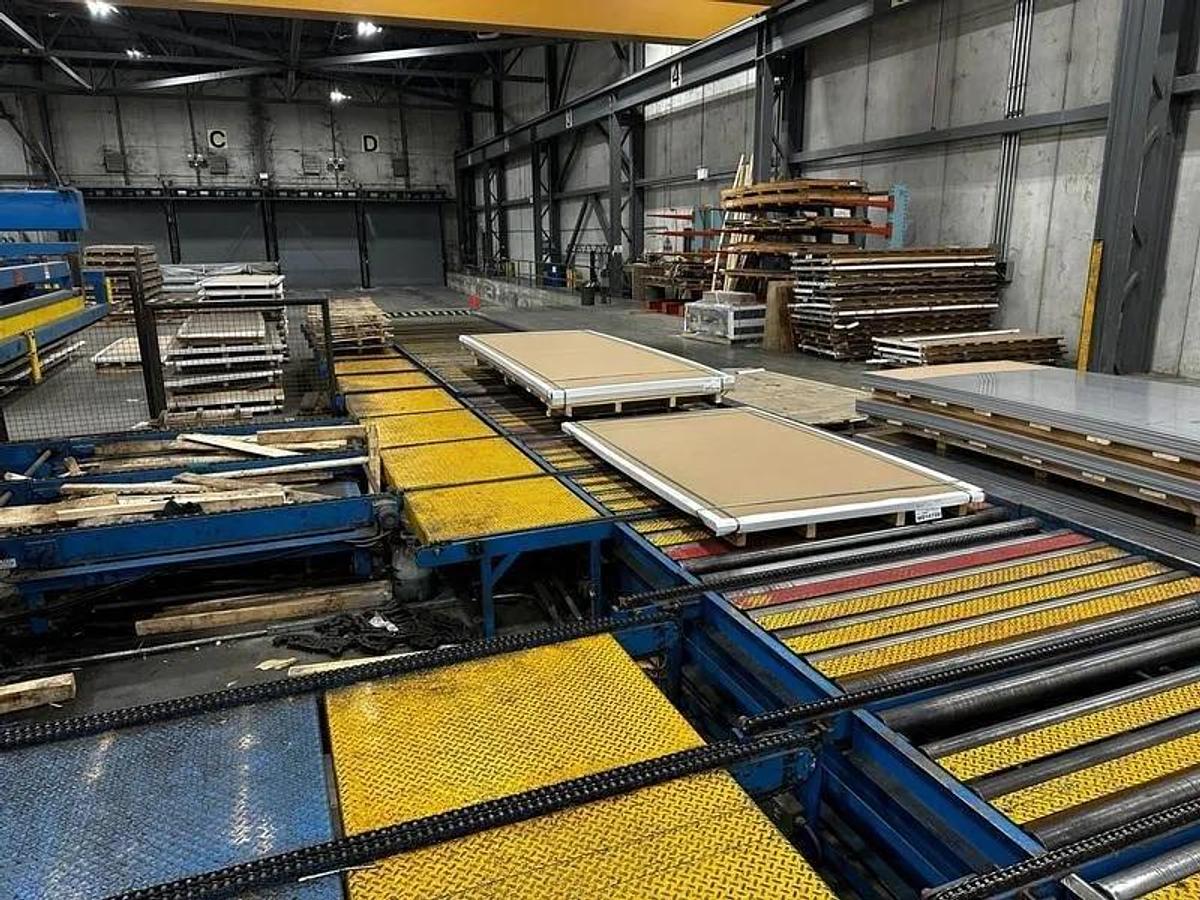 Used 60” x .135” x 80,000 Lbs Red Bud Multiblanking Line With Three 5HI Cassettes