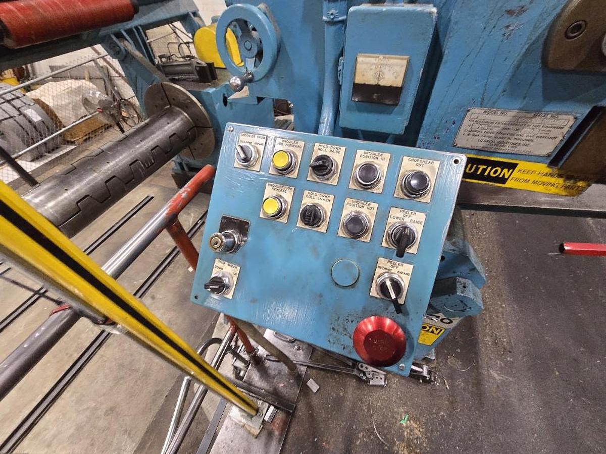 Used 72” X 50,000 Lb Loopco Slitting Line