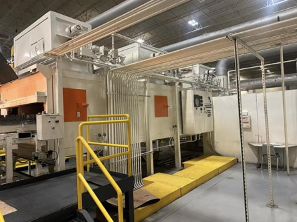 Used 68” x .032” x 45,000 lb Laminating / Bonding Adhesive Line
