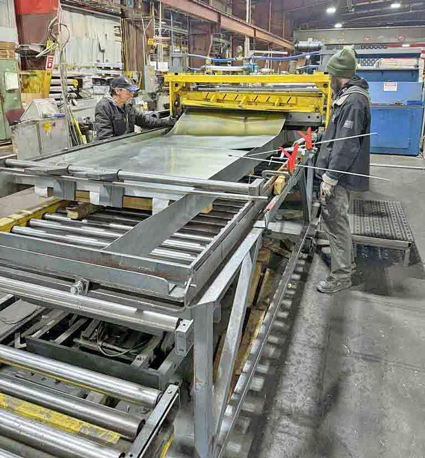 Used 60" x 0.060" x 20,000# Iowa Precision Slear Line