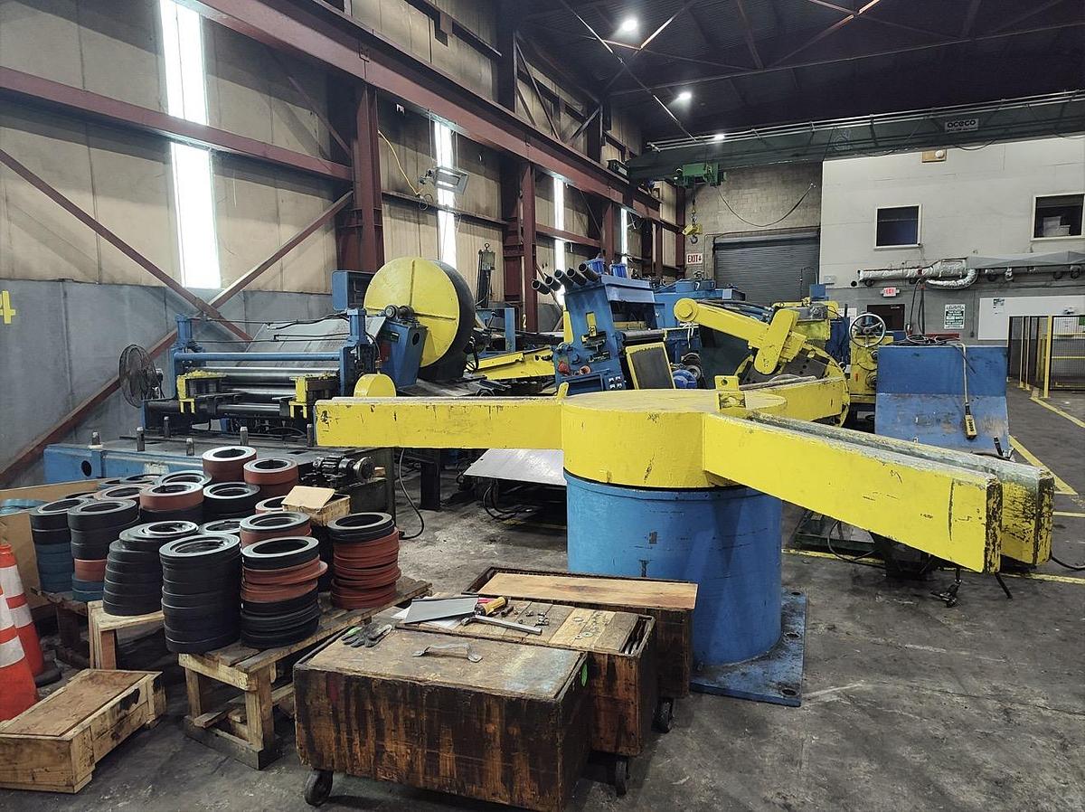 Used Loopco Model 160 Slitting Line, 7-1/2” Arbors, 1,500 FPM