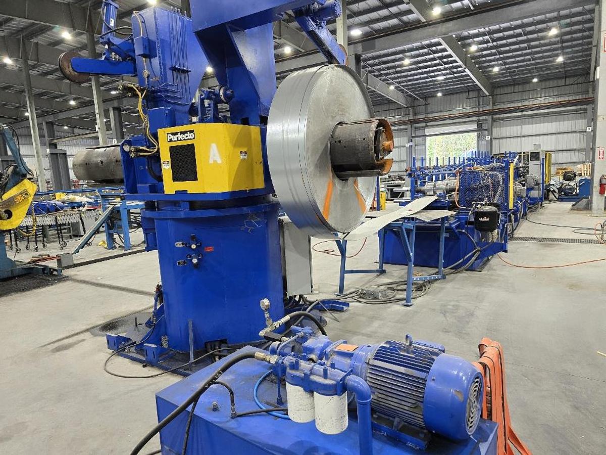 Used ASC 17-Stand x 2-1/2" Stud & Track Roll Form Line 