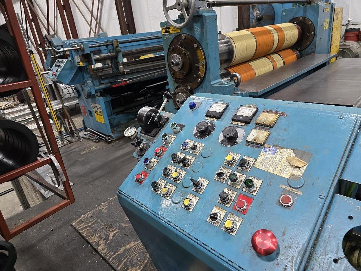 Used 72” X 50,000 Lb Loopco Slitting Line