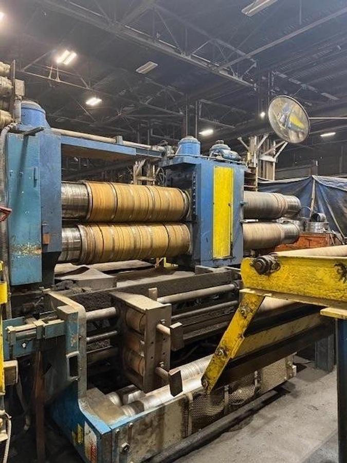 Used 60" x 1/2" x 60,000Lb Braner/Yoder Slitting Line