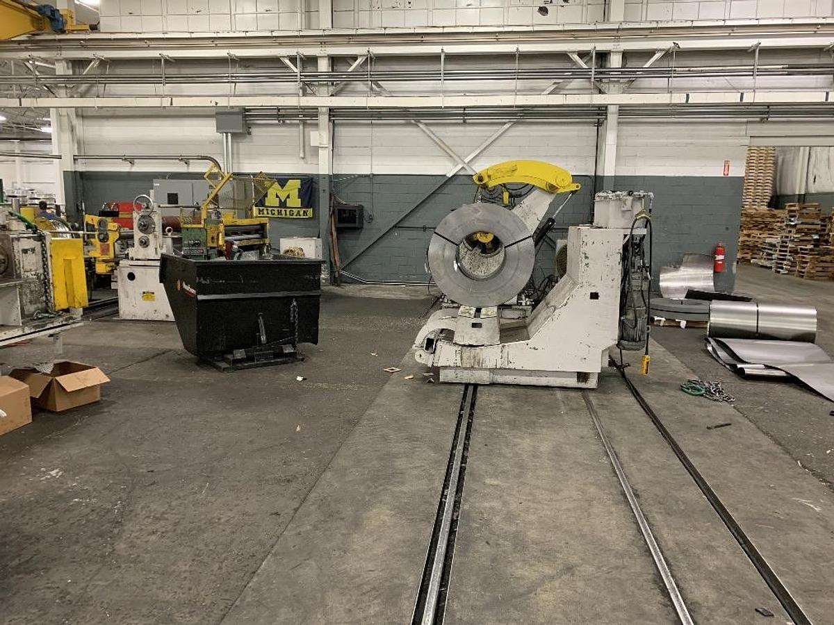 Used 54" x .015 - .125 x 30,000 Lbs. Pro-Eco/Loopco Slitting Line