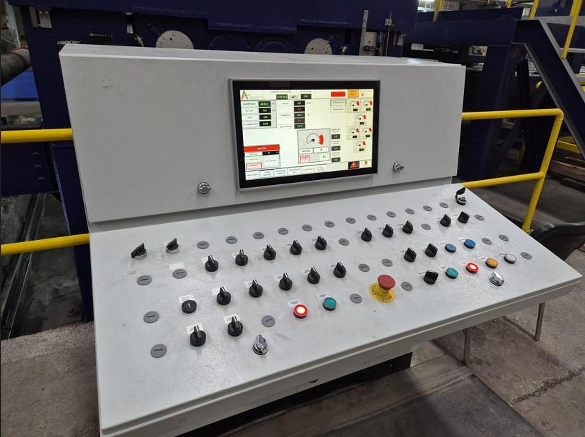 Used 2500mm x 25mm x 80,000 Lb Cut to Length Line