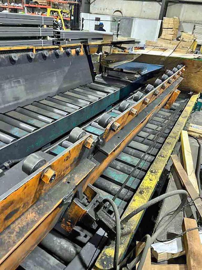Used 74" x 0.375" x 60,000 Lb Herr Voss Cut To Length Line
