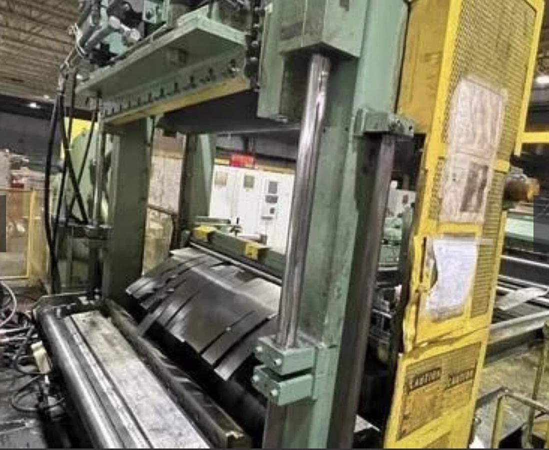 Used 60” x 40,000 Lbs. (3) Heads Stamco Loop Slitting Line