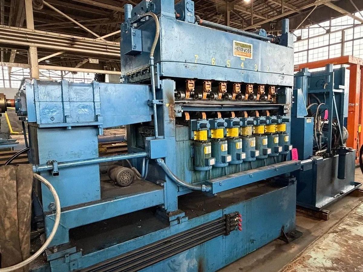 Used 60” x .075” x 50,000 Lb. Red Bud Cut To Length Line