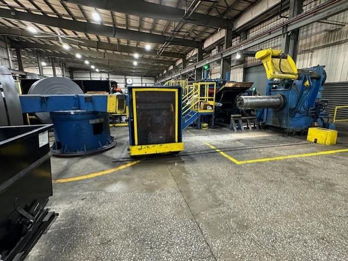 Used 60" x .250" x 50,000lbs Pro Eco Slitting Line