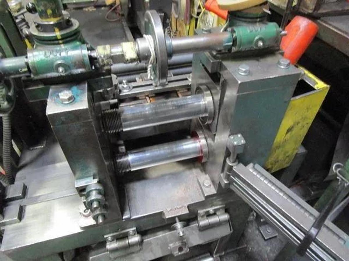 Used 8” x .062” x 2,000# Stanat Design Slitting Line With Banding Line
