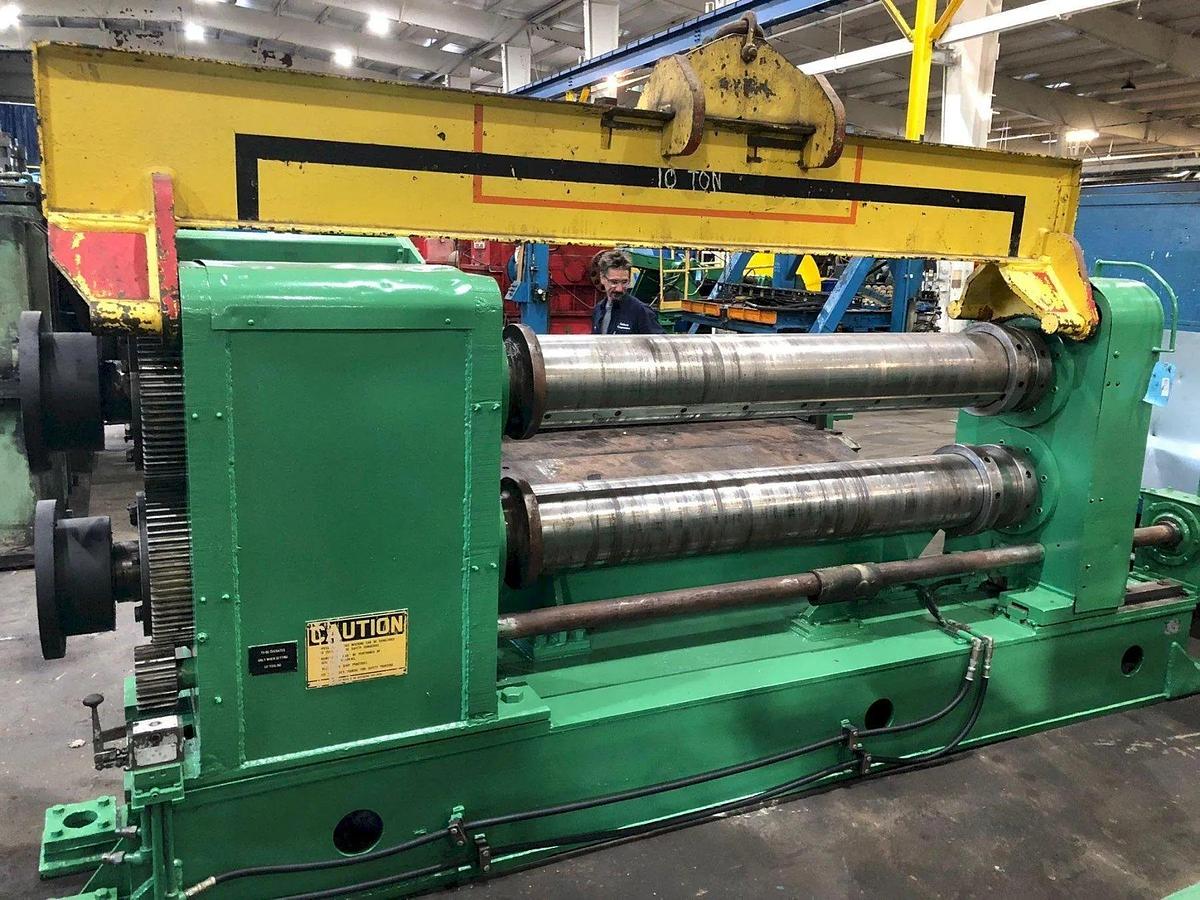 Used 72" (1800mm) x .500" (12.7mm) x 60,000# Stamco Slitting Line with 2 Heads (Used)
