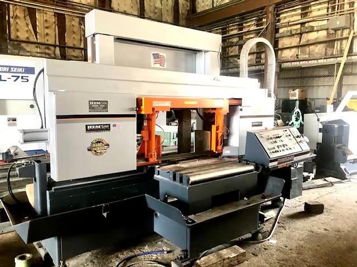 Used 25" x 36" Hem Double Column Horizontal Bandsaw, 28" wheel