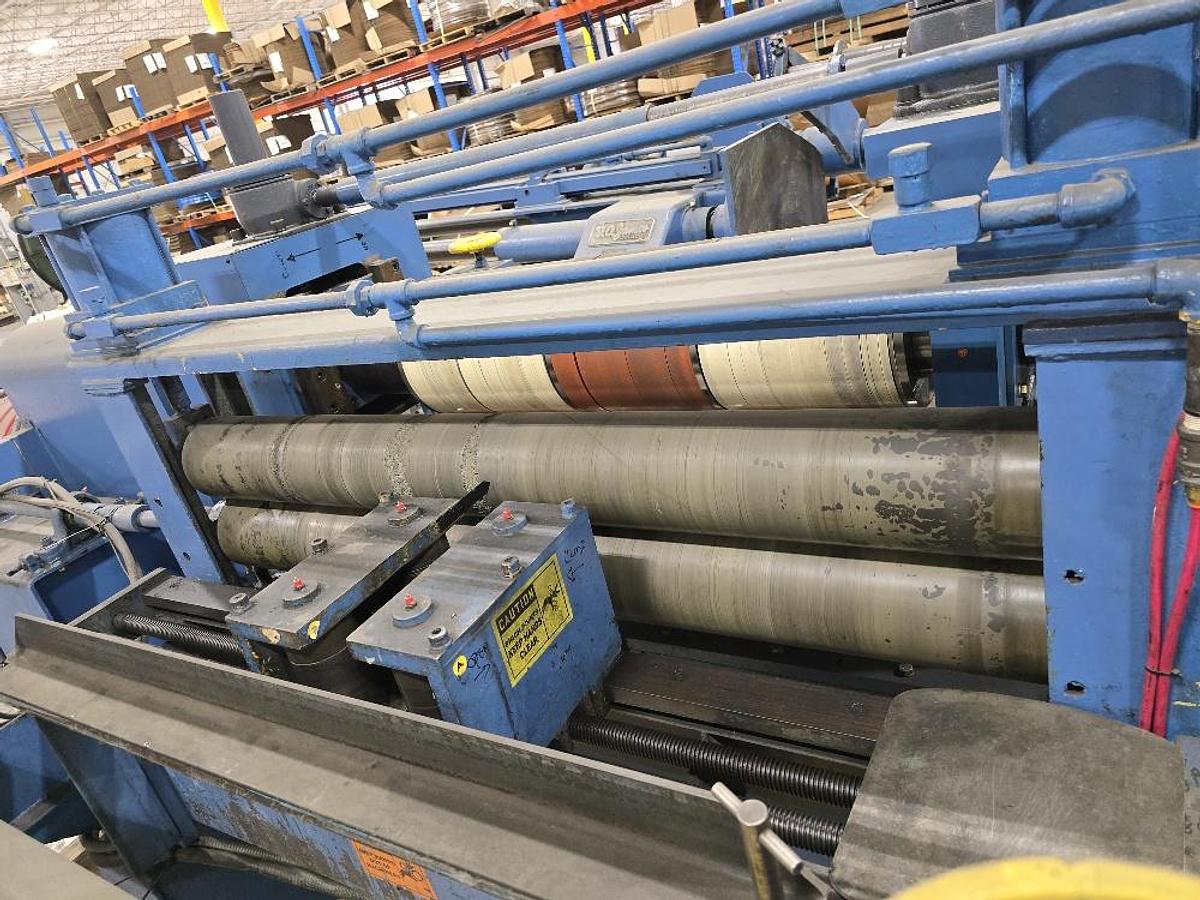 Used 30” x .125” x 10,000# Rex Slitting Line