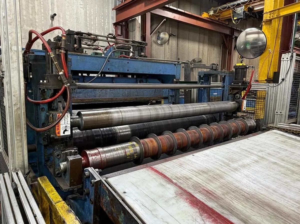 Used 54” x 0.187” x 40,000# Loopco Slitting Line
