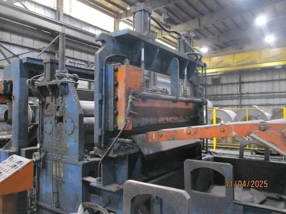 Used 72" x .250" x 80,000 Lb Bradbury Cut-To-Length Line