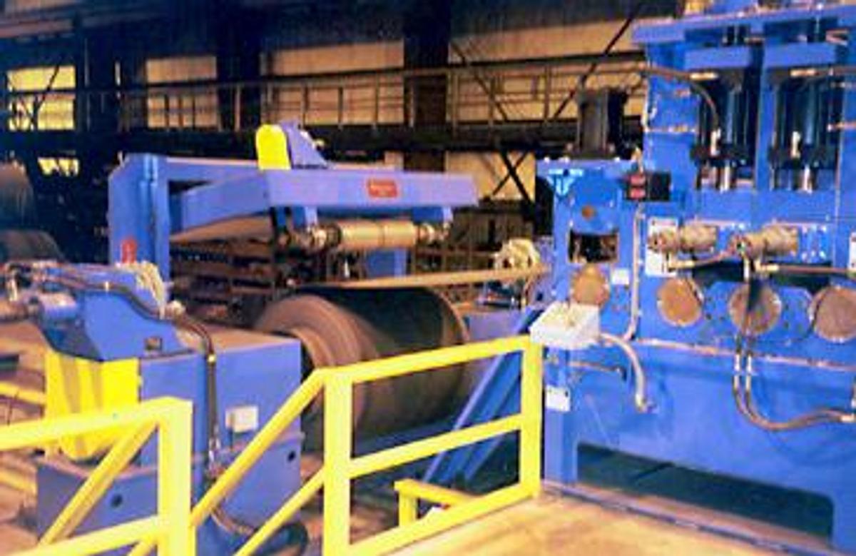 Used 75" x .625" x 90,0000 Lbs. Braner Slitting Line