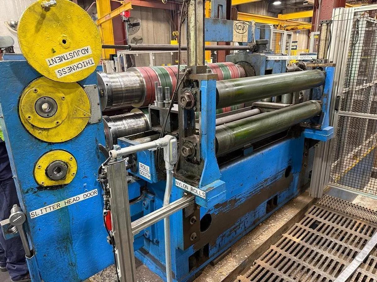 Used 54” x 0.187” x 40,000# Loopco Slitting Line