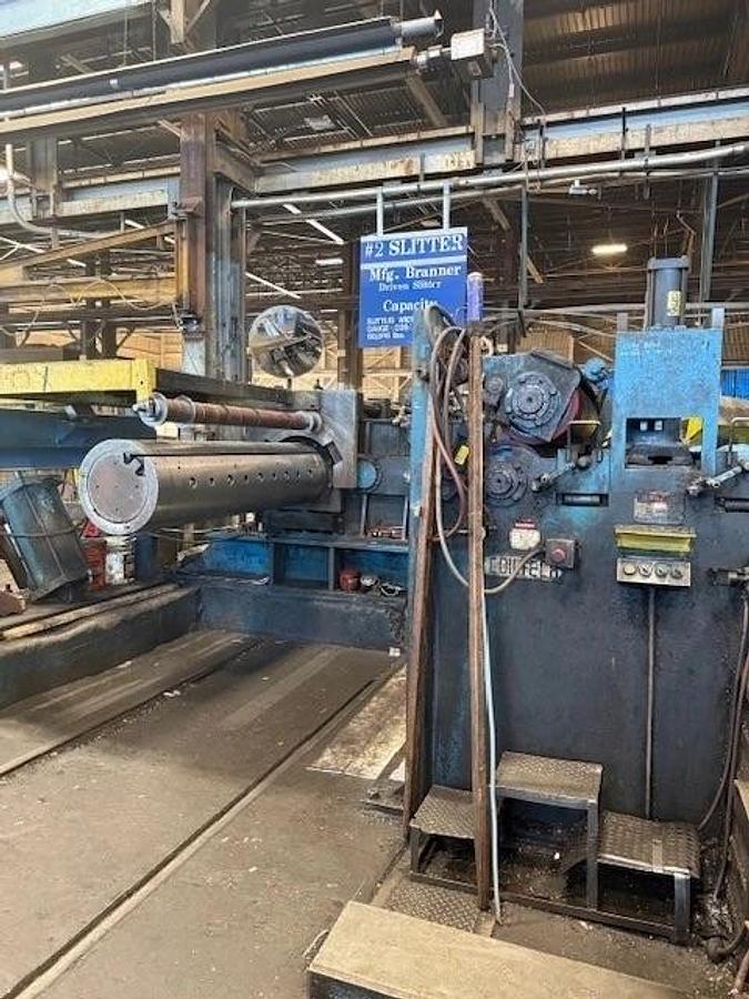 Used 72" x .187" x 50,000Lb Braner Loop Slitting Line