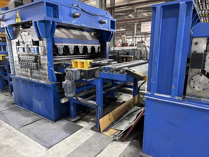 Used 1500mm x 6mm x 50,000# Rotary Shear Cut-to-Length Line