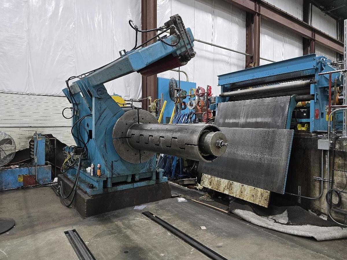 Used 72” X 50,000 Lb Loopco Slitting Line